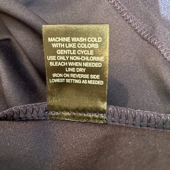 Trixxi V-Neck Navy Dress Size Medium - Picture 9 of 9